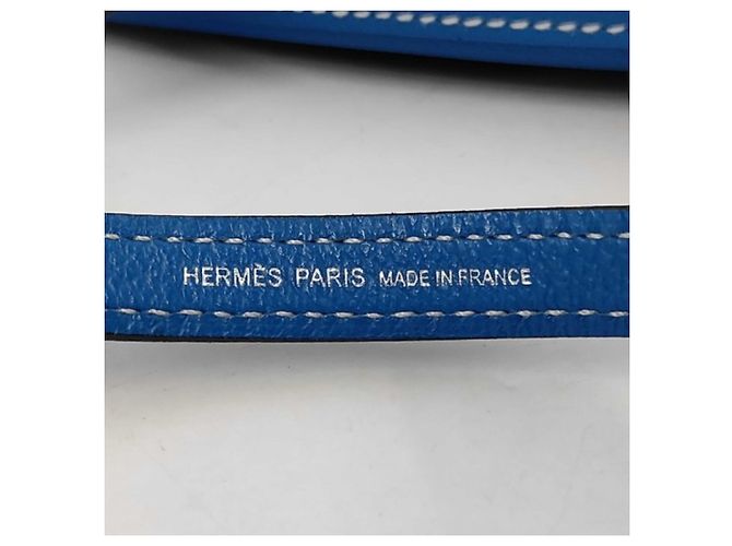 Hermès Bolso de Hombro Hermes Bridado Azul - vista 9
