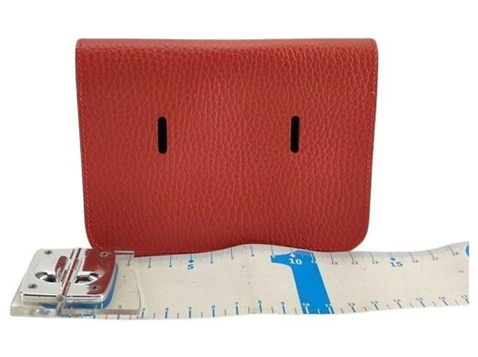 Hermès Gürteltasche Pochette aus rotem Leder - Ansicht 2