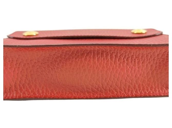 Hermès Gürteltasche Pochette aus rotem Leder - Ansicht 3