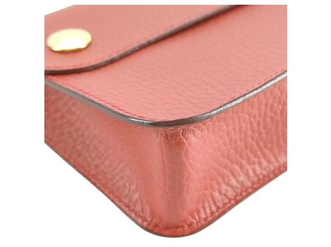 Hermès Gürteltasche Pochette aus rotem Leder - Ansicht 4