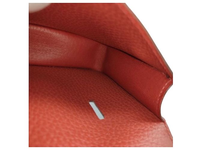 Hermès Gürteltasche Pochette aus rotem Leder - Ansicht 7