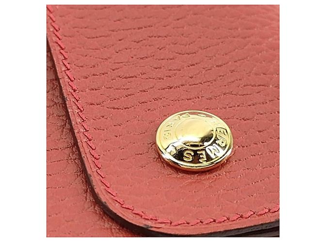 Hermès Gürteltasche Pochette aus rotem Leder - Ansicht 8