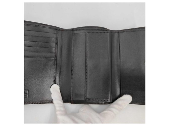 Portafoglio tri-fold Fendi Zucca Pattern Marrone - vista 4