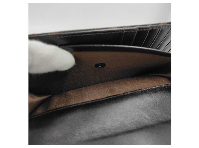 Portafoglio tri-fold Fendi Zucca Pattern Marrone - vista 6