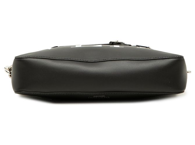 Borsa a tracolla VLTN in pelle nera Valentino Nero - vista 3