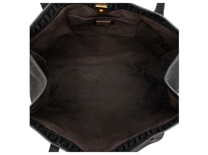 Fendi Shopper aus schwarzem Zucchino-Canvas - Ansicht 4