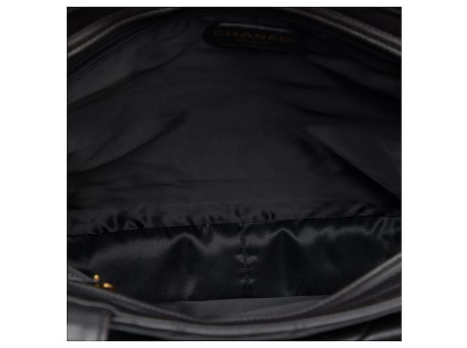 Chanel Black CC Quilted Lambskin Front Pocket Tote - view 4