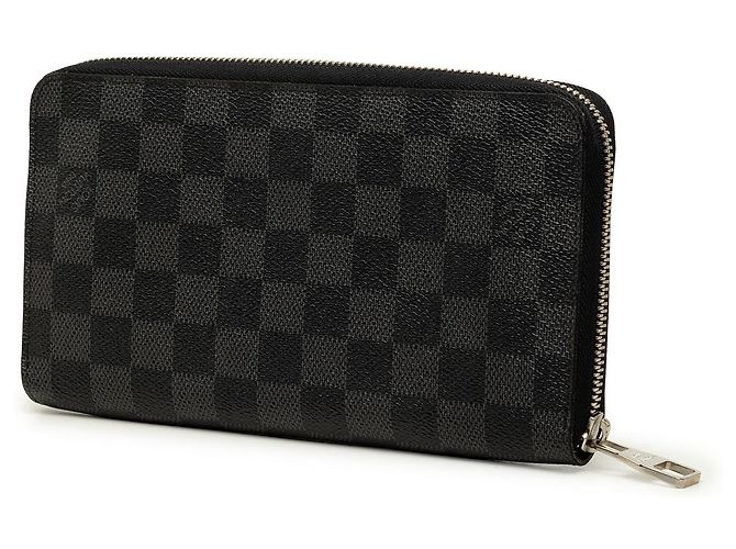 Portafoglio Louis Vuitton Black Damier Graphite Zippy Organizer Nero - vista 2