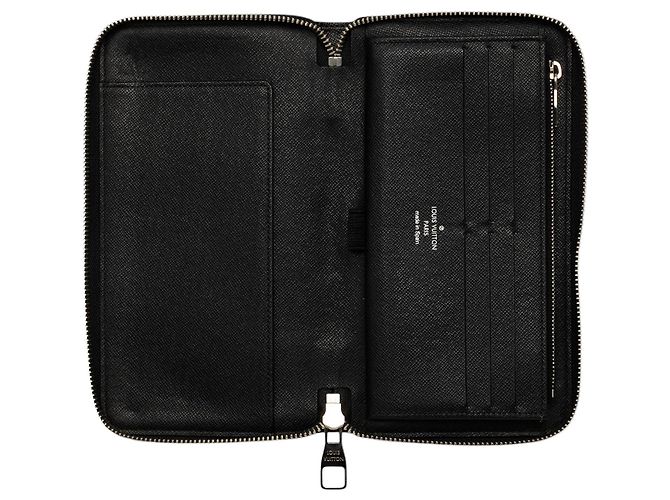 Portafoglio Louis Vuitton Black Damier Graphite Zippy Organizer Nero - vista 4