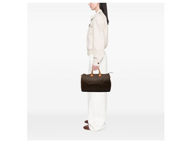 Louis Vuitton Brown Monogram Speedy 40 Marron - vue 8