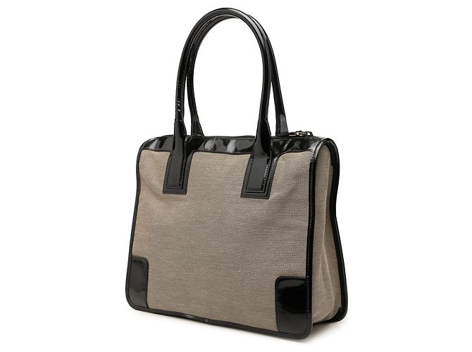 Bolsa de mão Gucci em tela cinza Marrom - vista 2