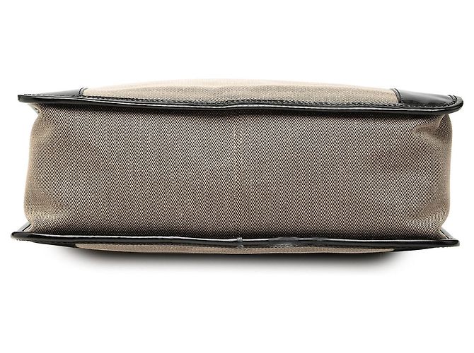 Bolsa de mão Gucci em tela cinza Marrom - vista 3