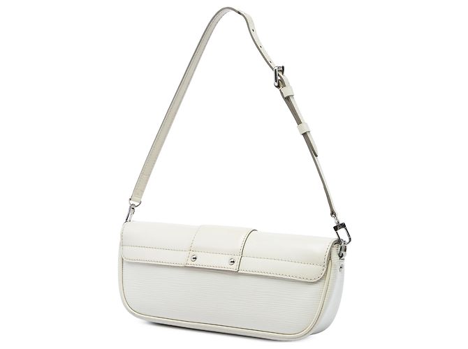 Louis Vuitton White Epi Pochette Montaigne Bianco - vista 2