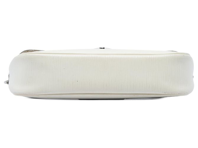 Louis Vuitton White Epi Pochette Montaigne Bianco - vista 3