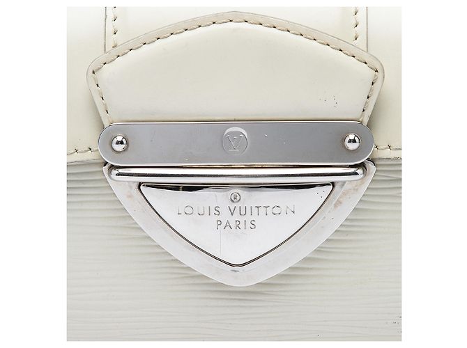 Louis Vuitton White Epi Pochette Montaigne Bianco - vista 5