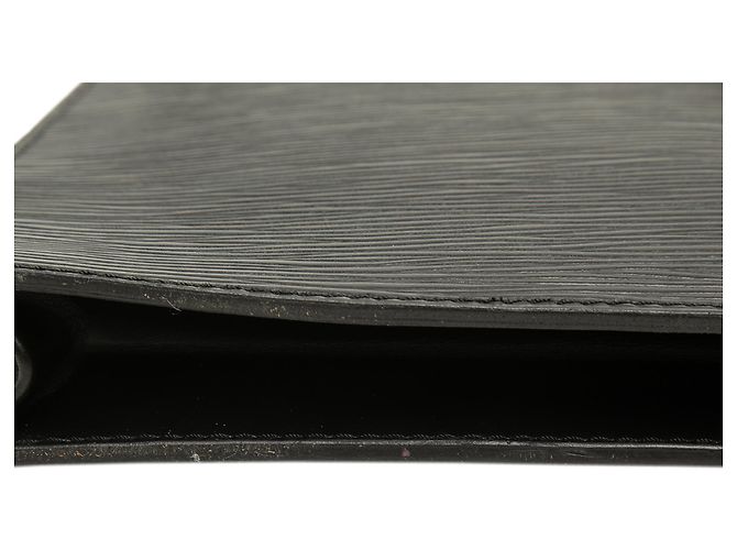 Louis Vuitton Black Epi Porte Documents Senateur Nero - vista 7