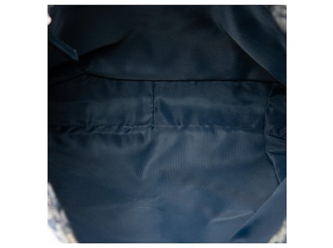 Autre Marque Dior Blue Diorissimo Trotter Canvas Messenger Bag Blau Marineblau - Ansicht 4