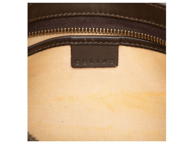 Céline Celine Brown C Macadam Canvas Shoulder Bag - view 5