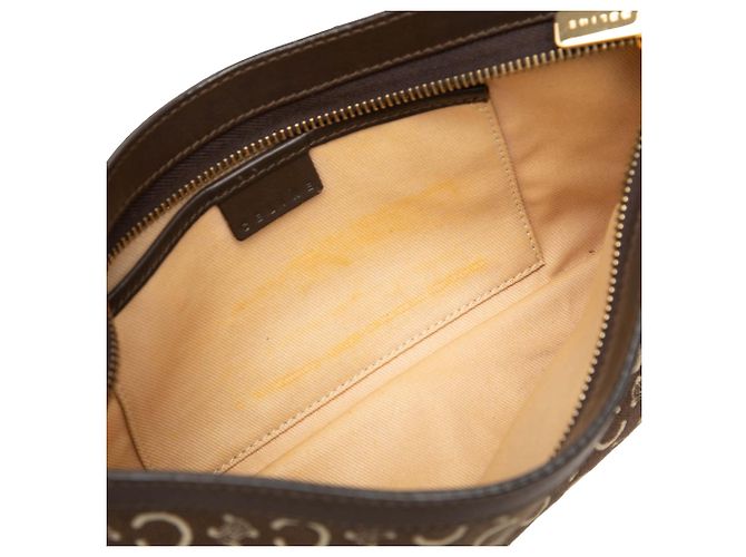 Céline Celine Brown C Macadam Canvas Shoulder Bag - view 6