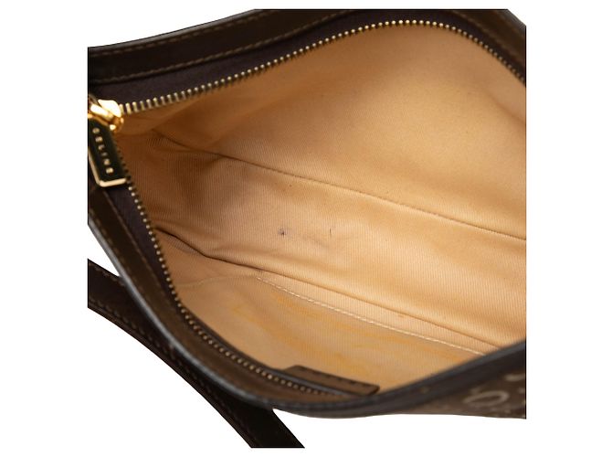 Céline Celine Brown C Macadam Canvas Shoulder Bag - view 7