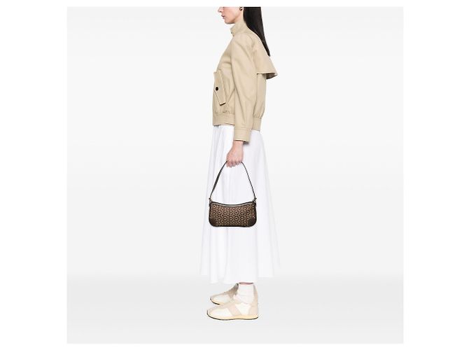 Céline Celine Brown C Macadam Canvas Shoulder Bag - view 9