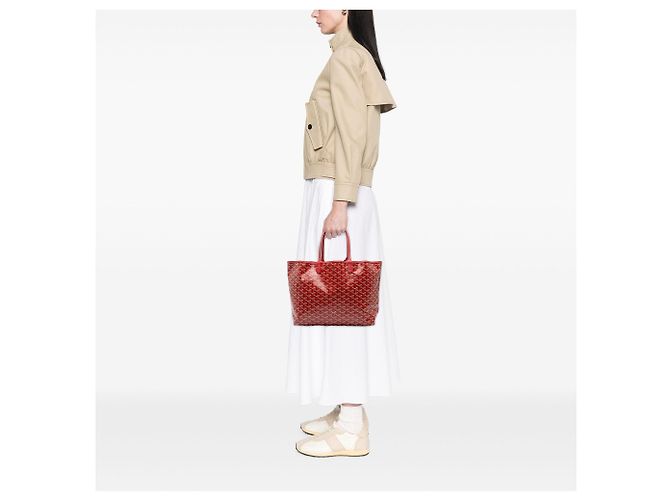 Goyard Red Goyardine Saint Louis PM Roja - vista 6