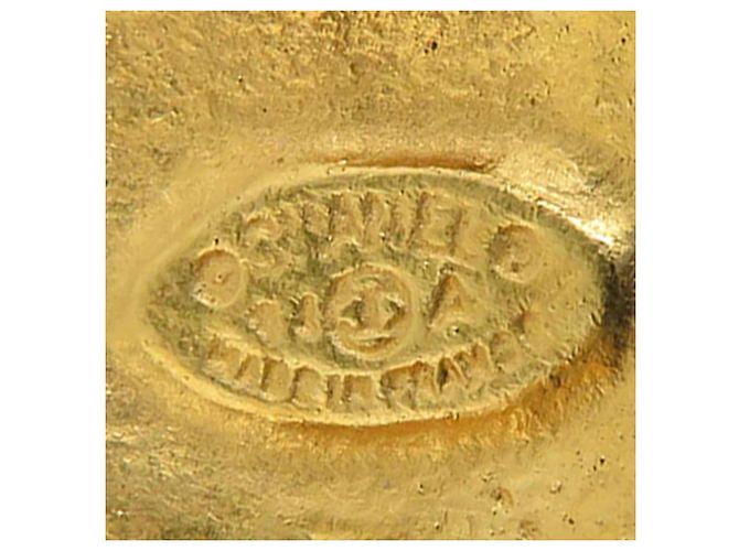 Orecchini a clip Chanel Gold CC placcati oro a trifoglio D'oro - vista 4