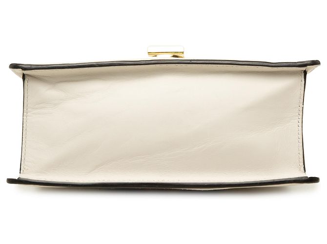 Bolso Gucci Sylvie Mini de piel de becerro blanca con Web Blanco - vista 3