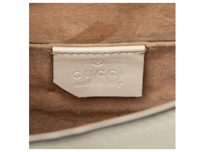 Bolso Gucci Sylvie Mini de piel de becerro blanca con Web Blanco - vista 5