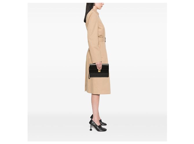 Clutch Versace in pelle nera Medusa Sunburst Nero - vista 6
