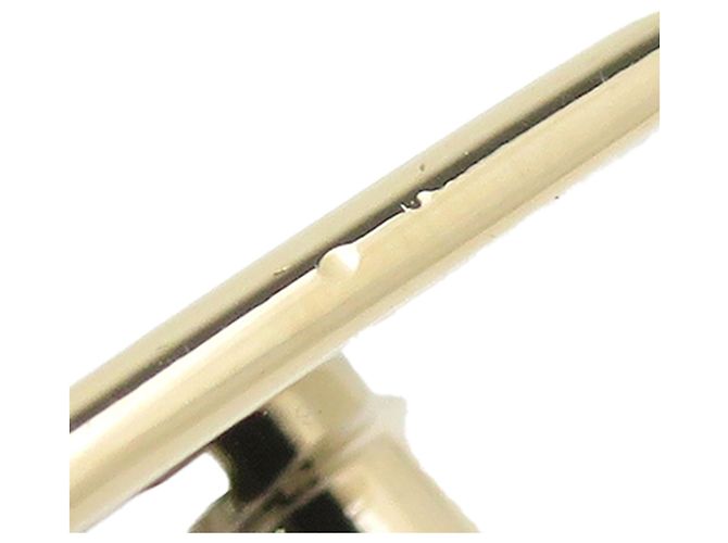 Chanel Brosche mit vergoldeter Logo-Plakette Gold Golden - Ansicht 12