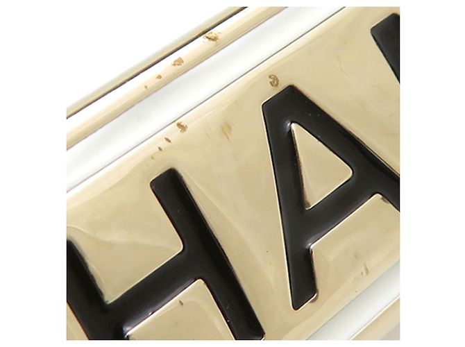 Chanel Brosche mit vergoldeter Logo-Plakette Gold Golden - Ansicht 7