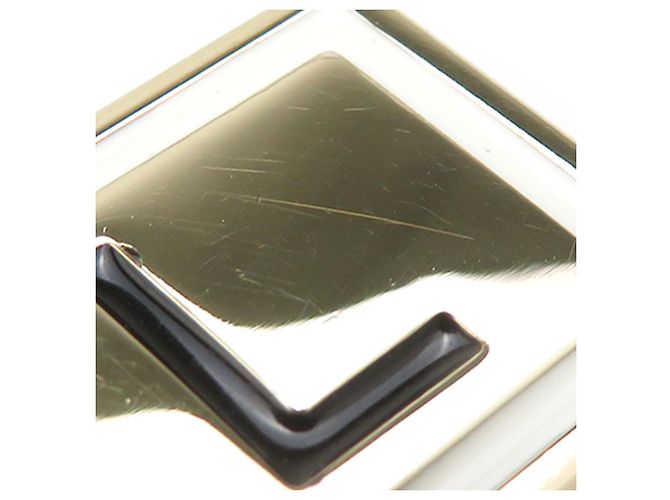 Chanel Brosche mit vergoldeter Logo-Plakette Gold Golden - Ansicht 9