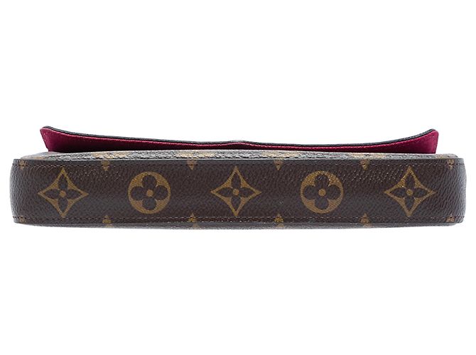 Louis Vuitton Brown Monogram Pochette Felicie Marrom - vista 3