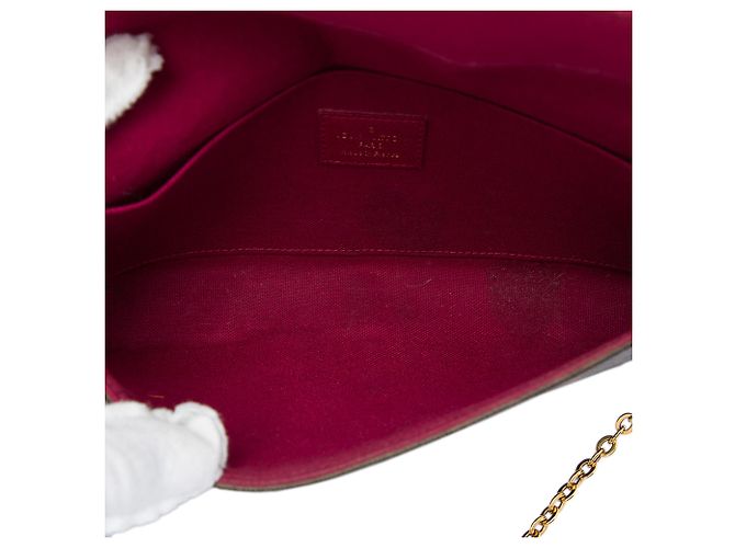 Louis Vuitton Brown Monogram Pochette Felicie Marrom - vista 4