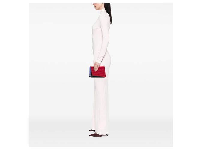 Clutch Chanel Fresh Air in pelle d'agnello matelassé rossa Rosso - vista 6