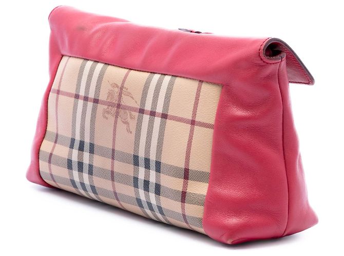 Burberry Beige Haymarket Check Coated Canvas Leah Crossbody - vista 2
