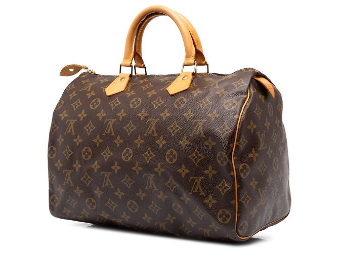 Louis Vuitton Brown Monogram Speedy 35 Marrom - vista 2