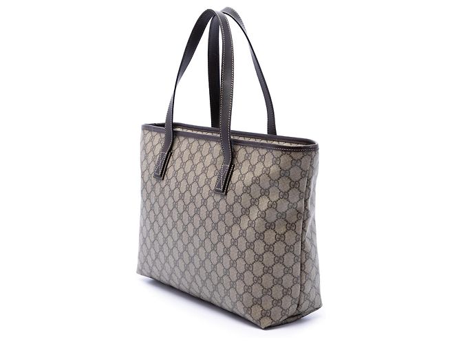 mala Gucci Beige Medium GG Supreme Bege - vista 2