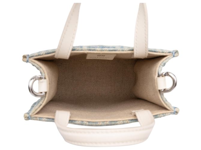 Givenchy Blue Mini Denim Vertical G Tote Bleu - vue 4
