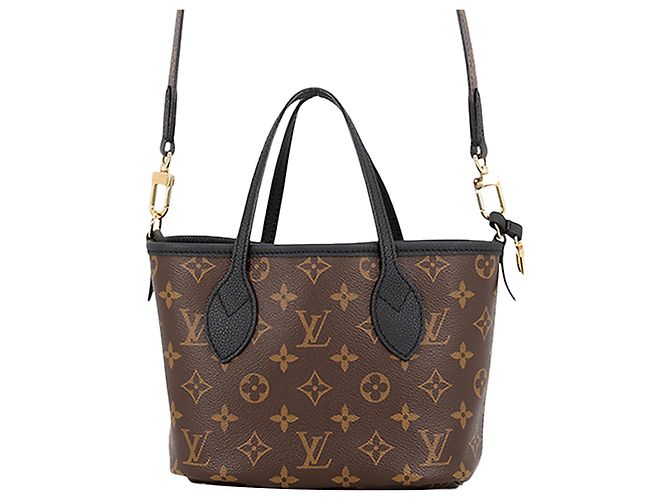 Louis Vuitton Brown Monogram Neverfull Bandouliere Inside Out BB Marrom - vista 2