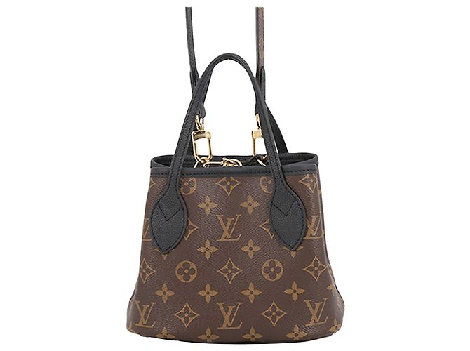 Louis Vuitton Brown Monogram Neverfull Bandouliere Inside Out BB Marrom - vista 3
