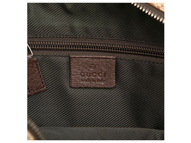 Borsa a tracolla Gucci in tela GG beige - vista 5