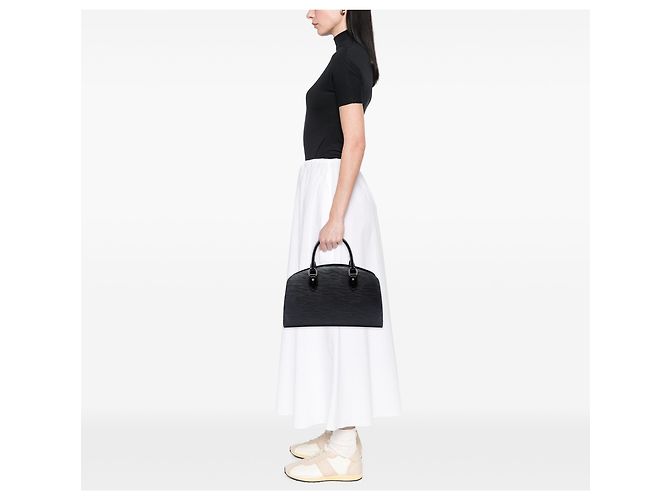 Louis Vuitton Black Epi Pont Neuf PM Schwarz - Ansicht 6