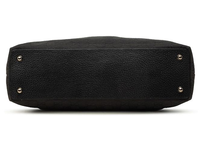 Sacola Gucci Medium GG Canvas Eclipse Preta Preto - vista 3