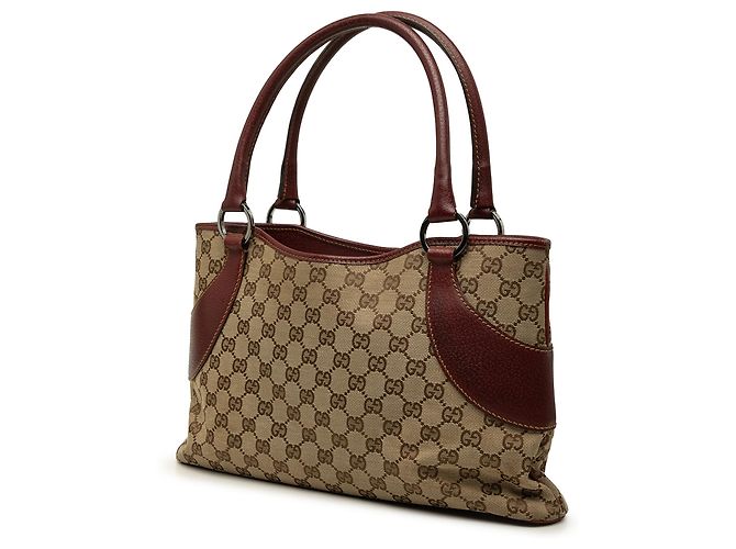 Borsa Tote Gucci in tela GG beige - vista 2