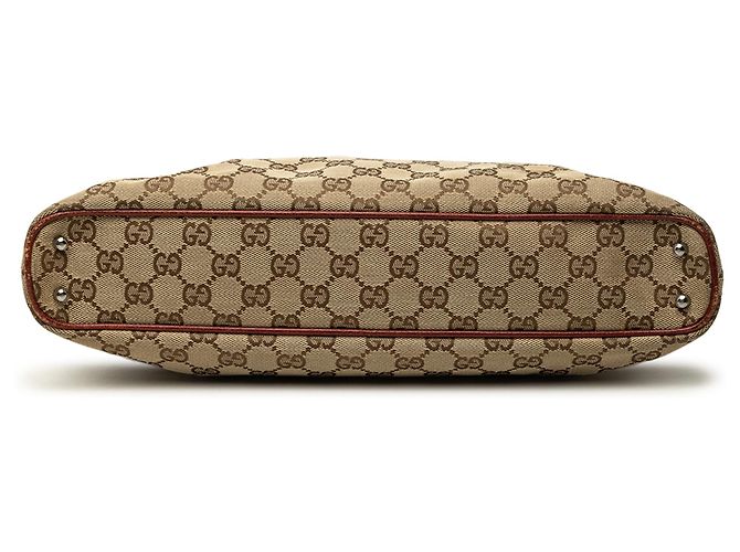 Borsa Tote Gucci in tela GG beige - vista 3