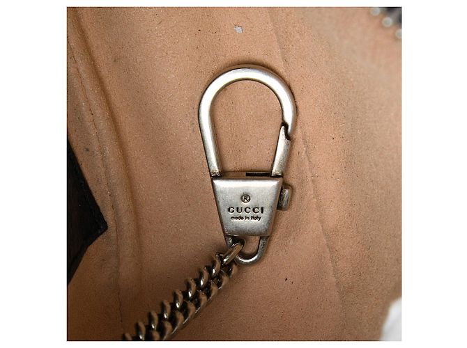 Bolsa de Ombro Gucci Mini GG Supreme Web Ophidia Bege - vista 5