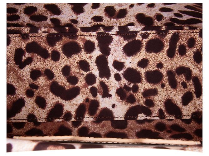 Borsa Dolce & Gabbana Miss Sicily in vitello embossed iguana marrone, piccola Beige - vista 4