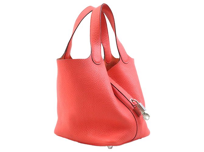 Hermès Pink Clemence Picotin Lock 18 Rosa - vista 3